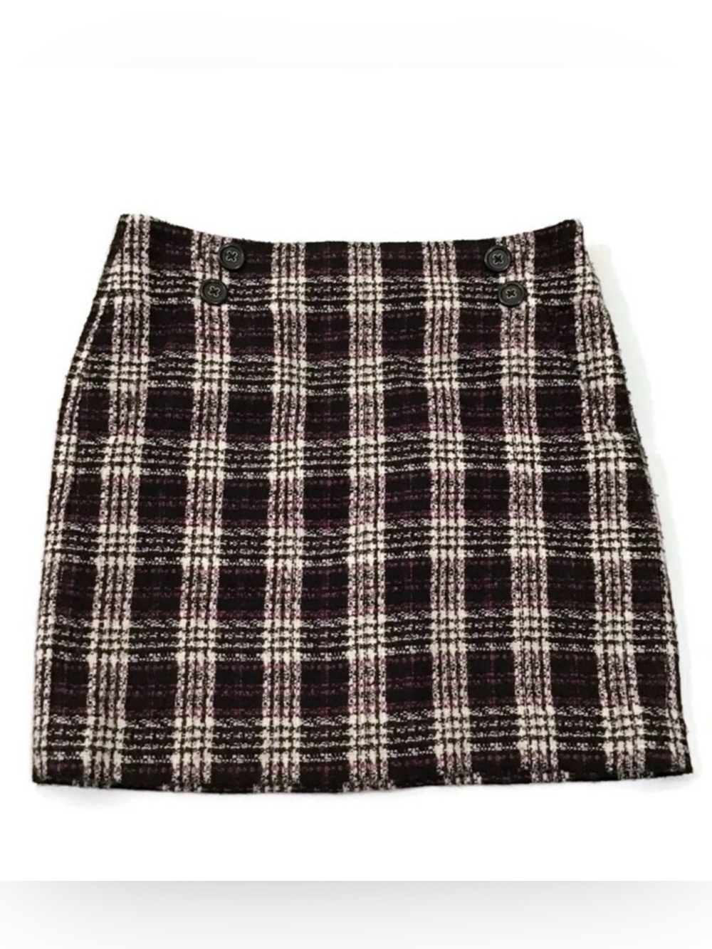 Ann Taylor Loft Outlet Plaid Mini Skirt